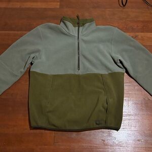 Olive and Green Fleece Sweatshirt